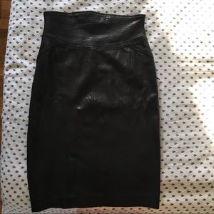 Diane vonFurstenberg leather skirt